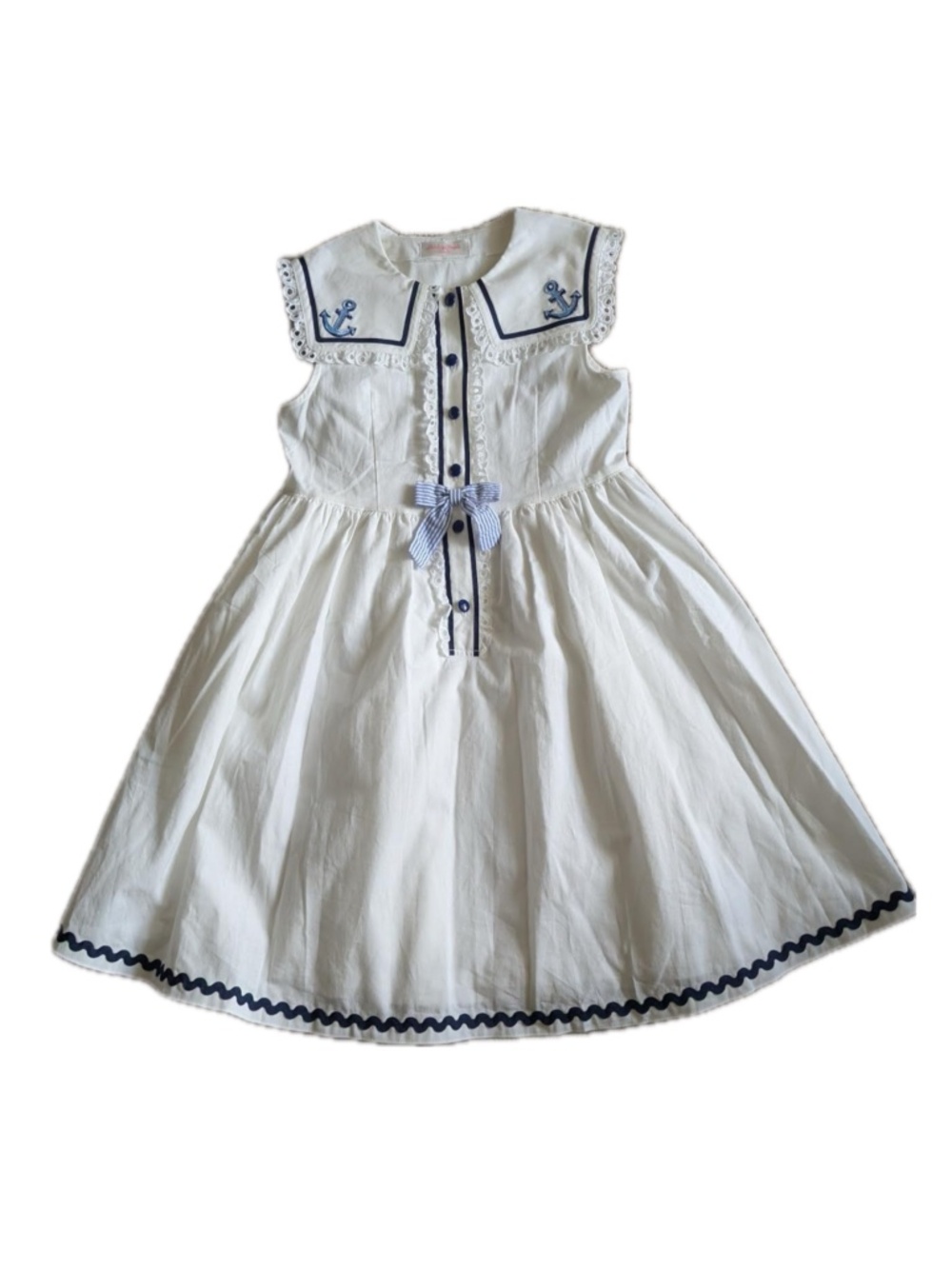 shirley temple brand japan cotton sailor dress 140cm approx 9-10 years